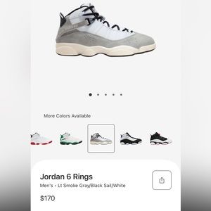 NWOT Jordan 6 Rings Men Sz 11